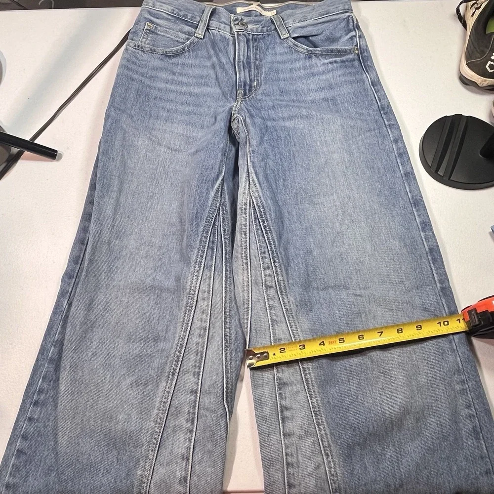 Levis Womens '94 Baggy Wide Leg Denim Jeans Light Wash Size 24x31